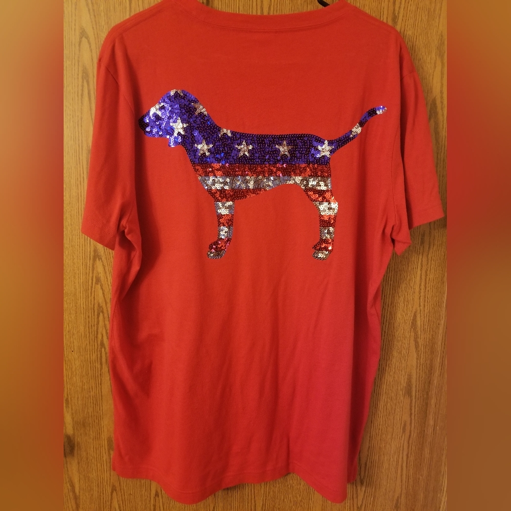 VS Pink shirt sz Lrg BLING BLING
